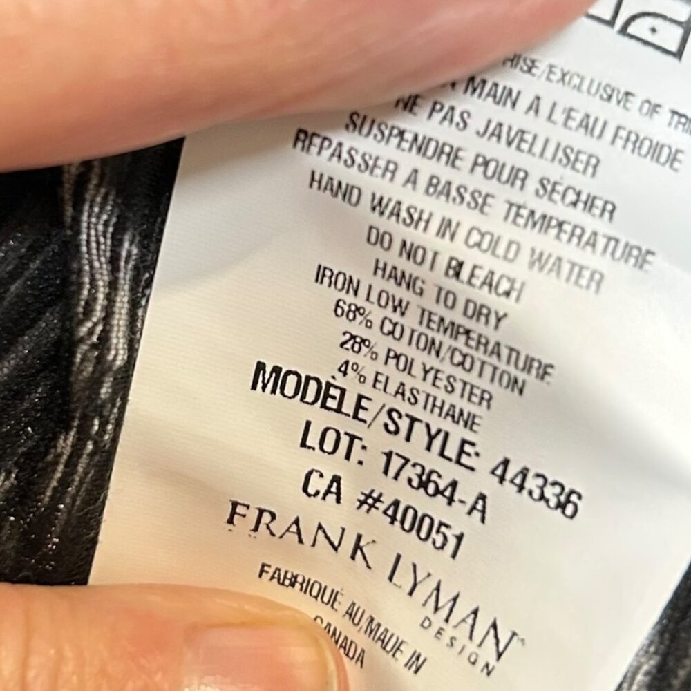 Frank Lyman Black White Zebra Floral Side Zip A-Line Dress Size 12 - Picture 6 of 6